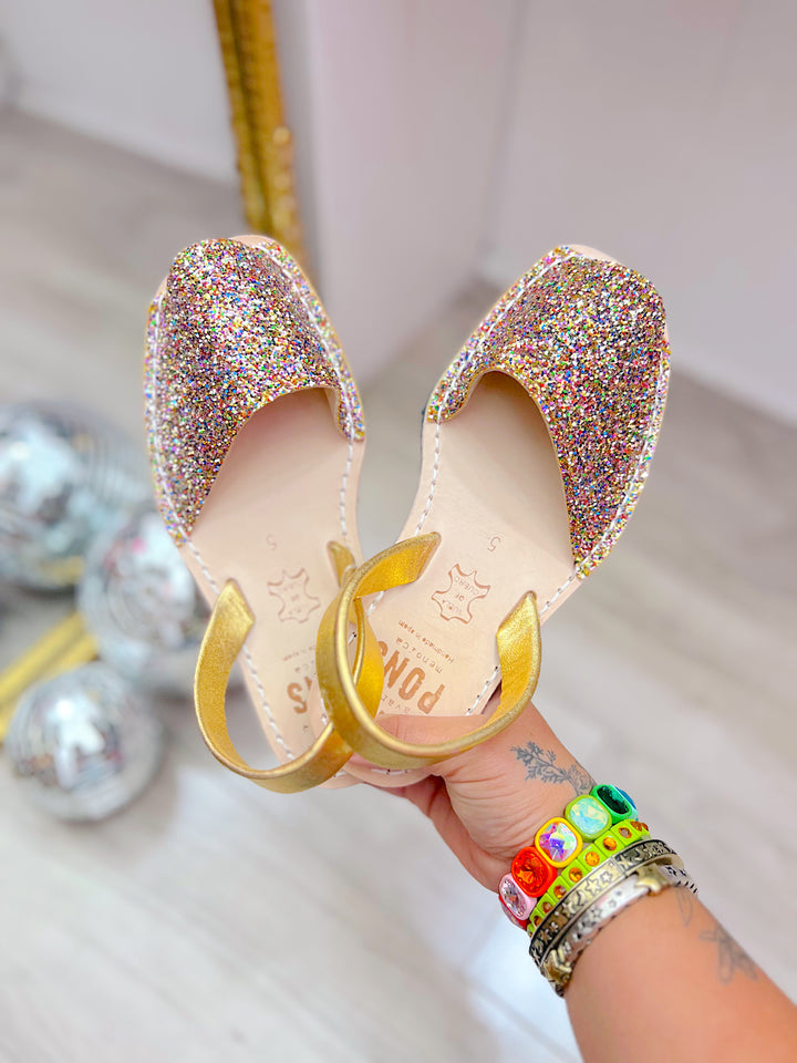Glitter & Gold Sandals
