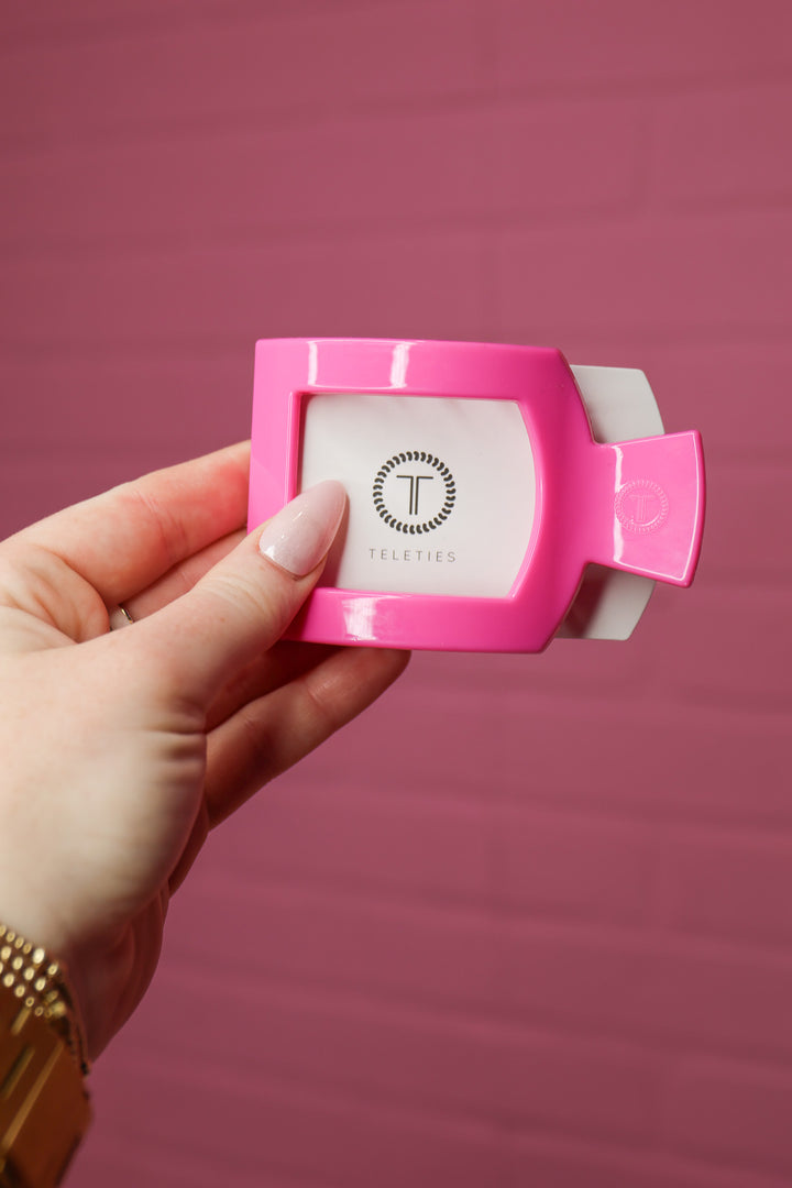 Paradise Pink Flat Square Hair Clip