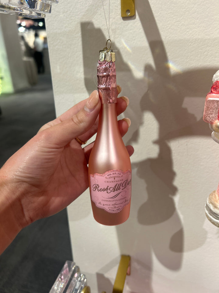 Congratulations Pink Champagne Ornament