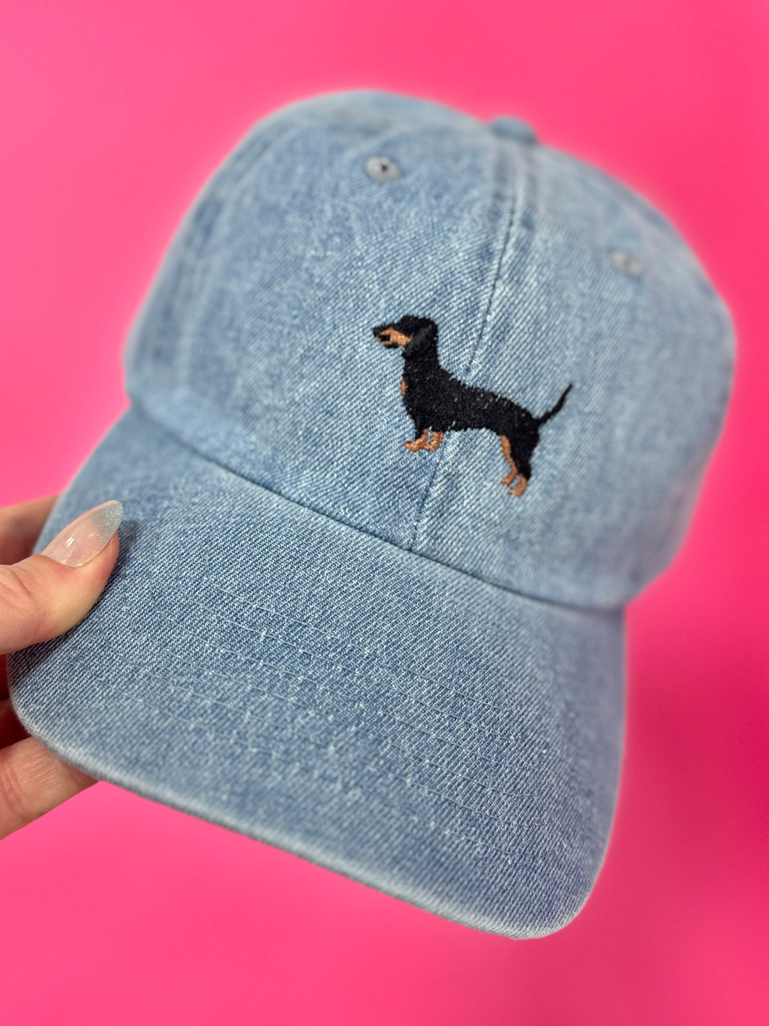 Embroidered Dog Baseball Hat