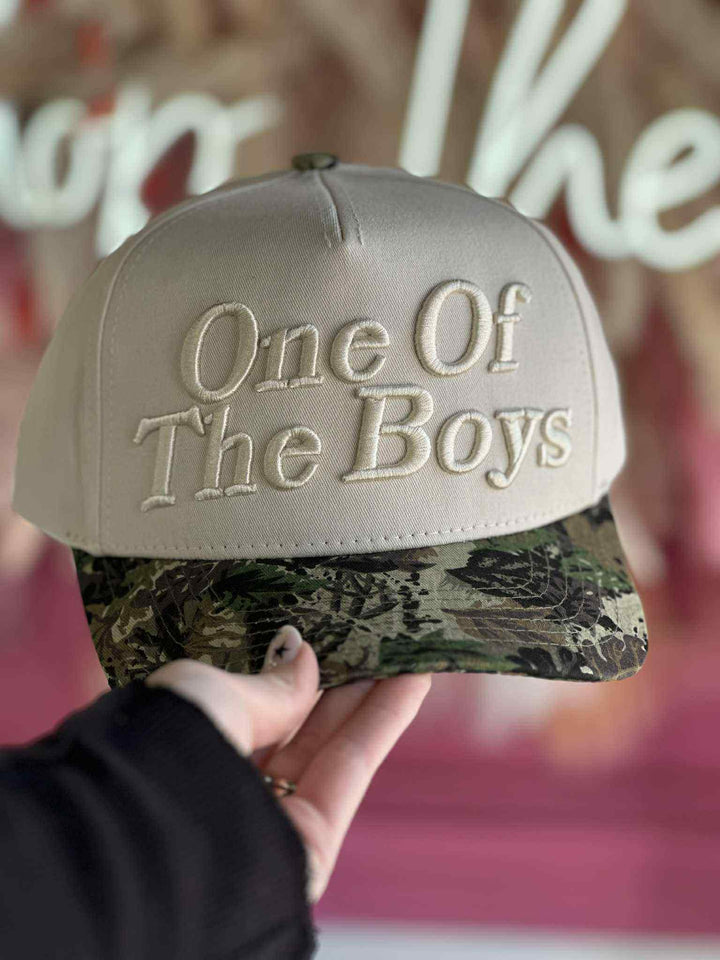 One Of The Boys Camo Trucker Hat