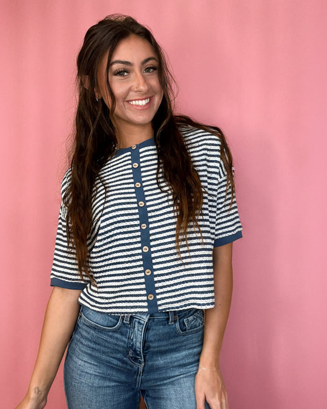The Cozy Cutie Stripe Top