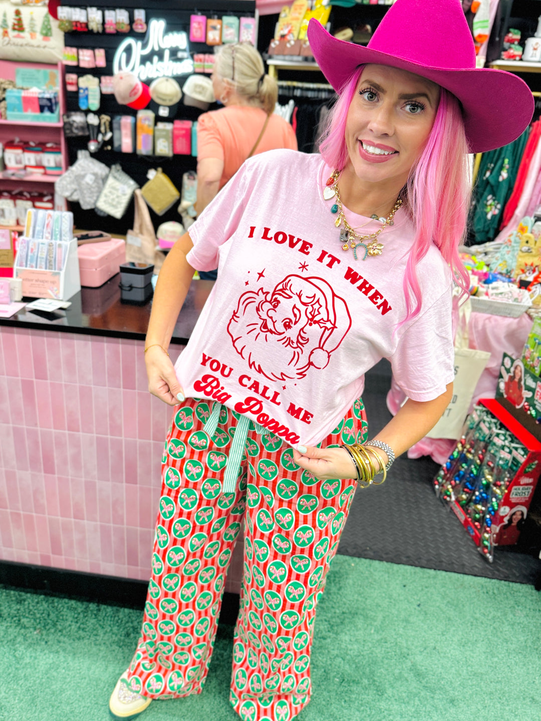 Candy Cane Pajama Bottoms