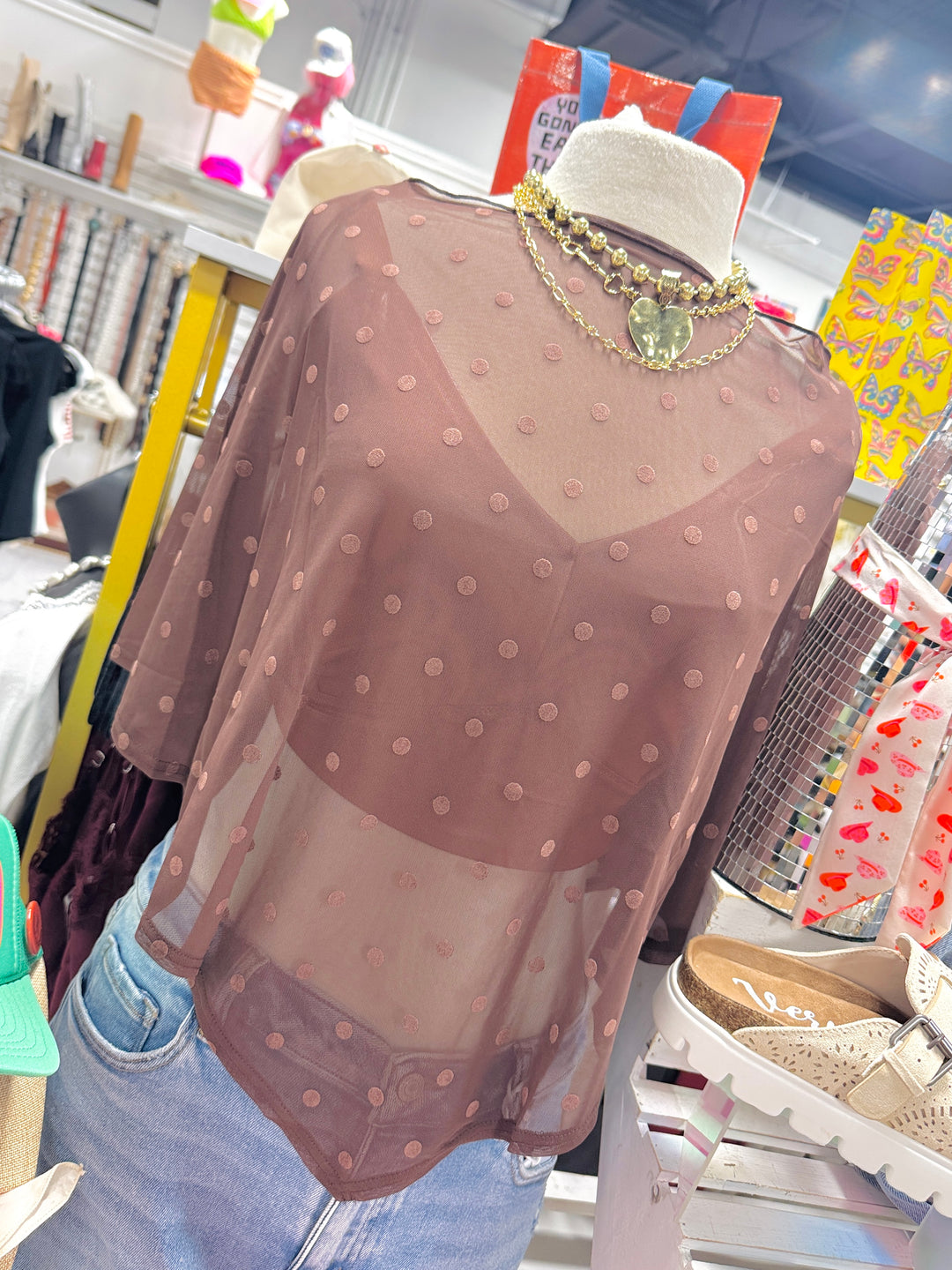 Mocha Midnight Mesh Poncho