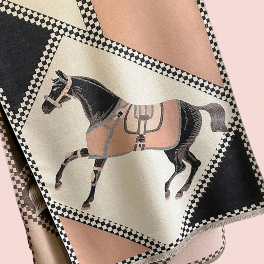 Horse Saddle Blanket Winter Scarf