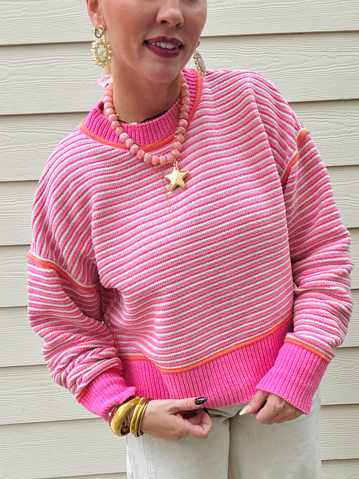 Coastline Crush Striped Sweater