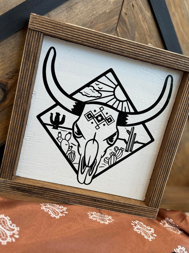 Western Cow Skull Sign