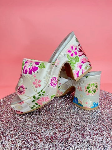 The Chic Brocade Slide Sandals