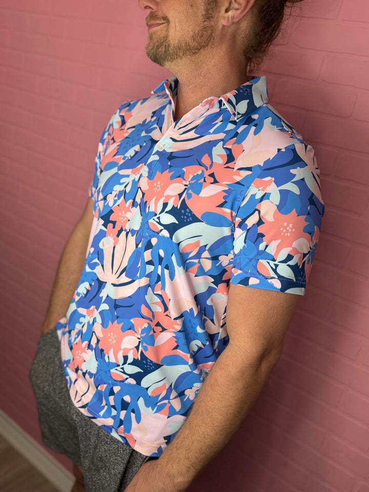 Floral Reef Men's Polo