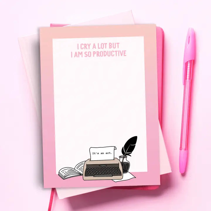Cry A Lot Funny Notepad