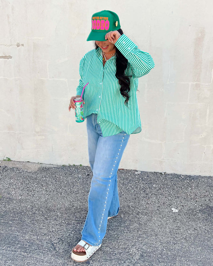 Pearl Party Wide-Leg Jeans