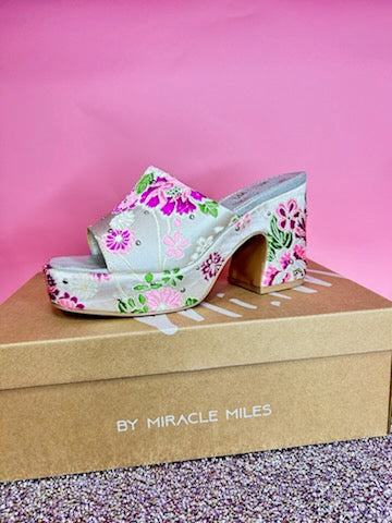 The Chic Brocade Slide Sandals