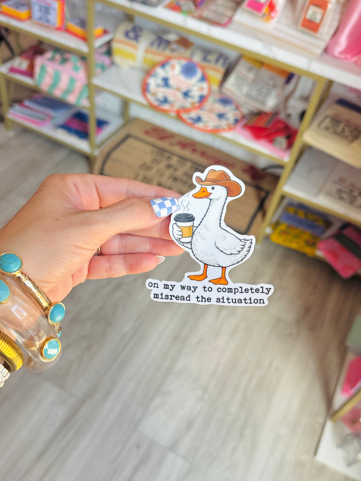 Misread The Situation Sticker