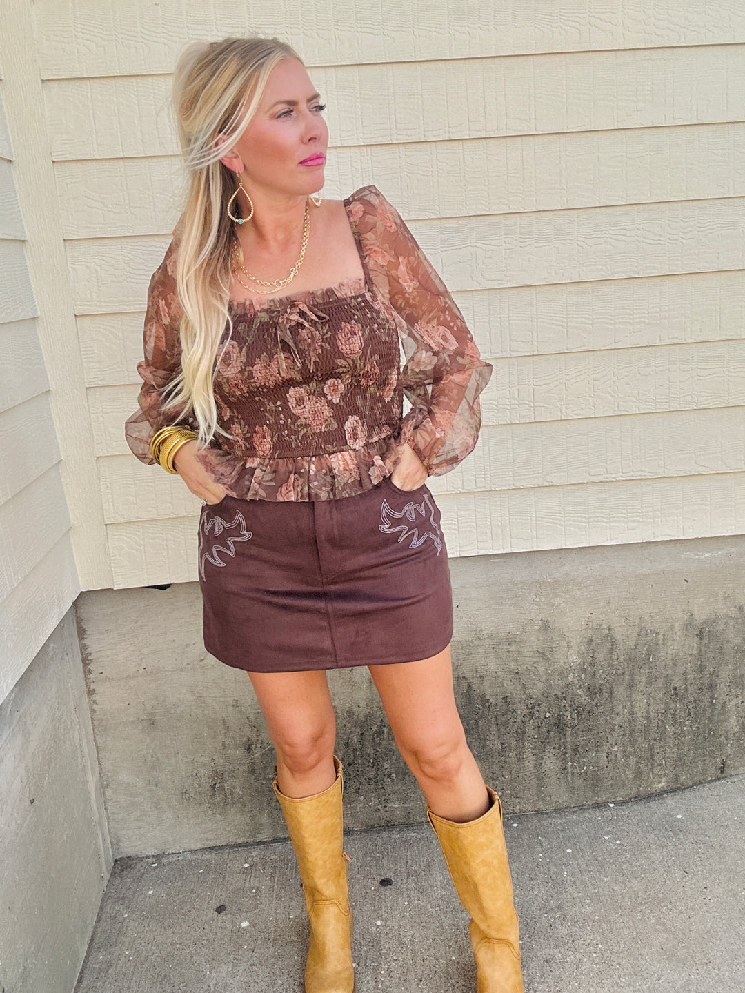 Desert Rodeo Darling Mini Skirt