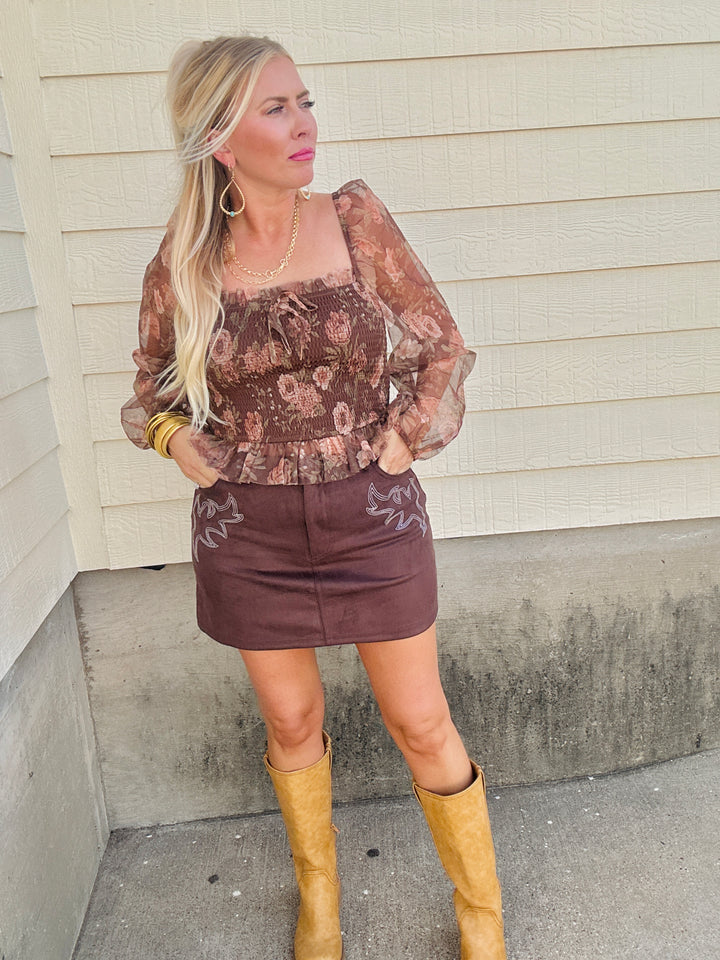 Desert Rodeo Darling Mini Skirt