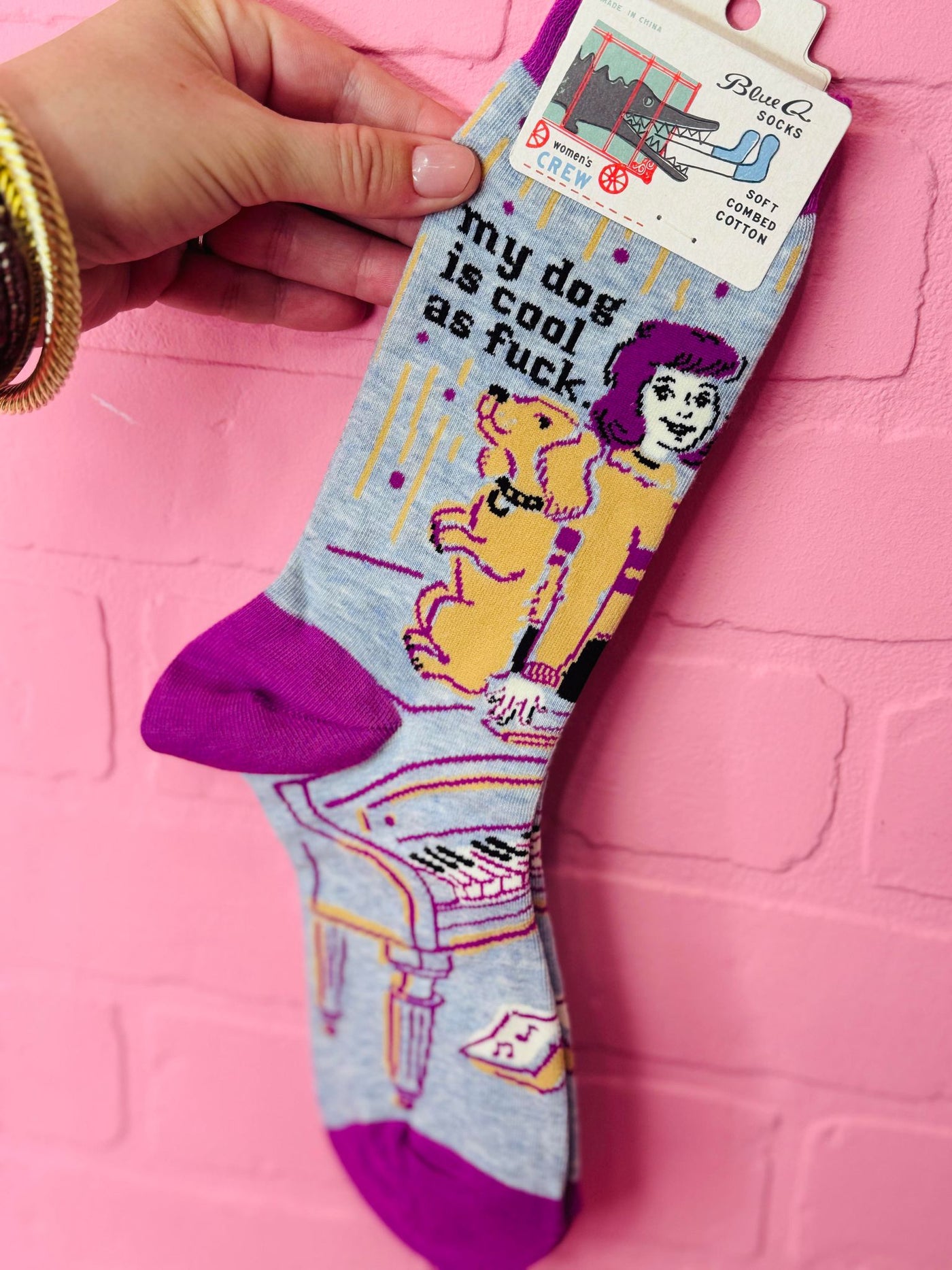 My Dog Is Cool As Fuck Socks