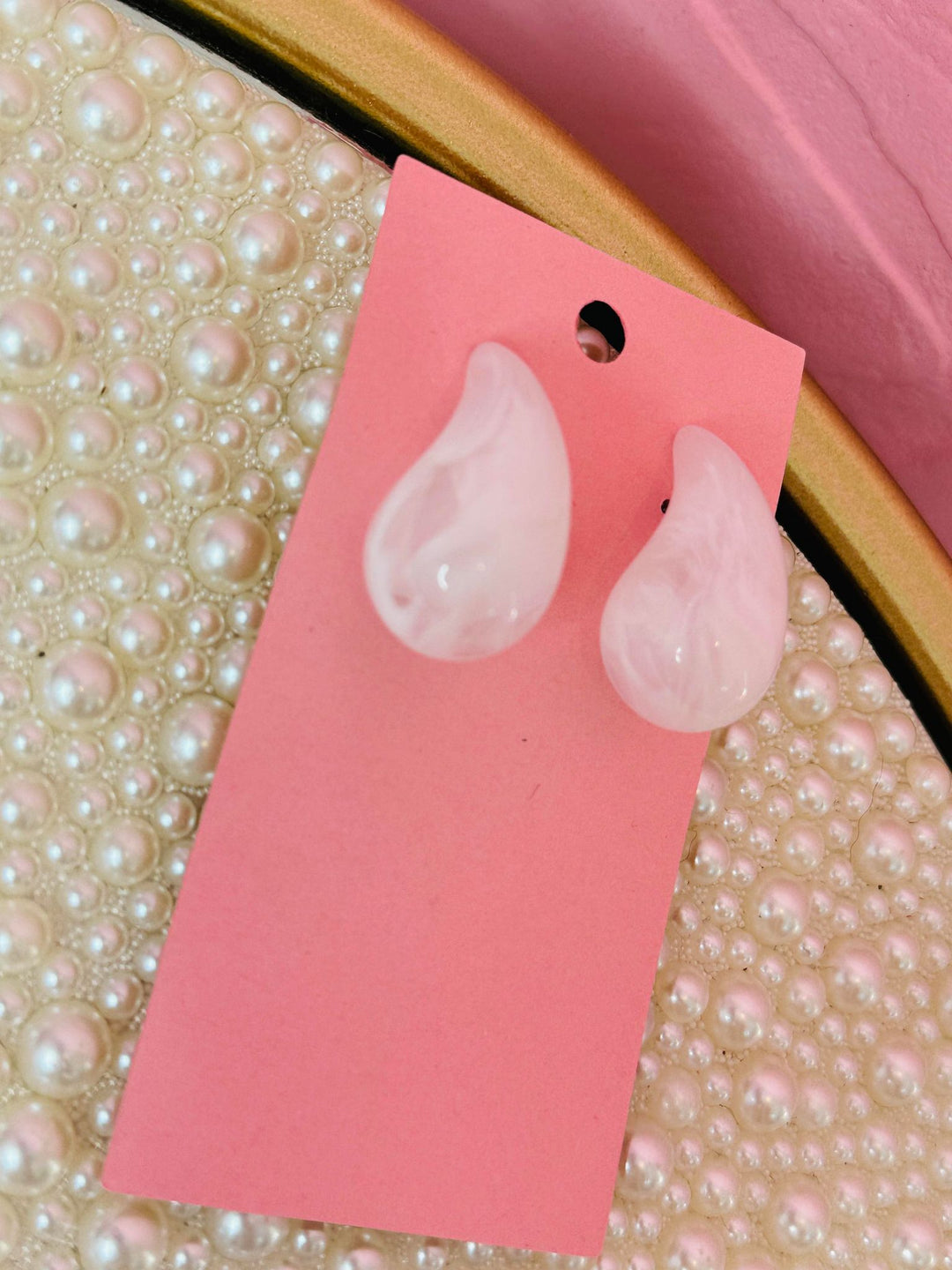 Marble Teardrop Earrings