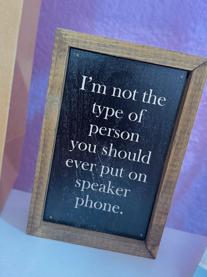 Speaker Phone Sign