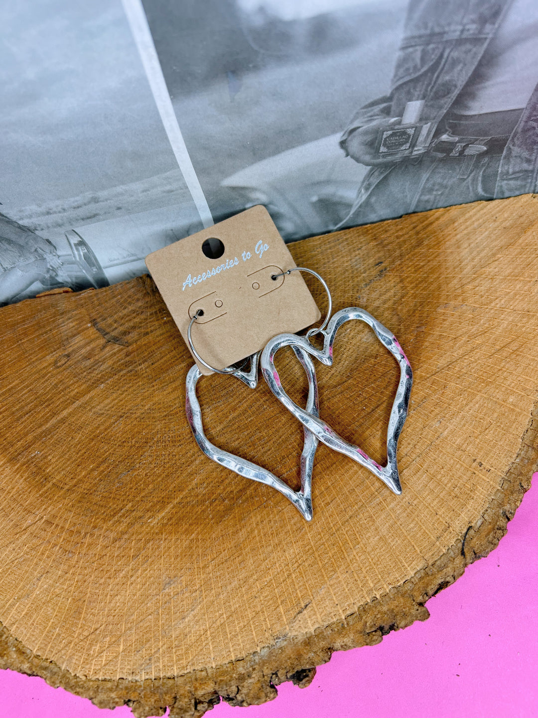 Twist Of Heart Earrings