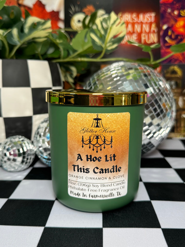 Glitter House Candles Matte Green 14oz Candle