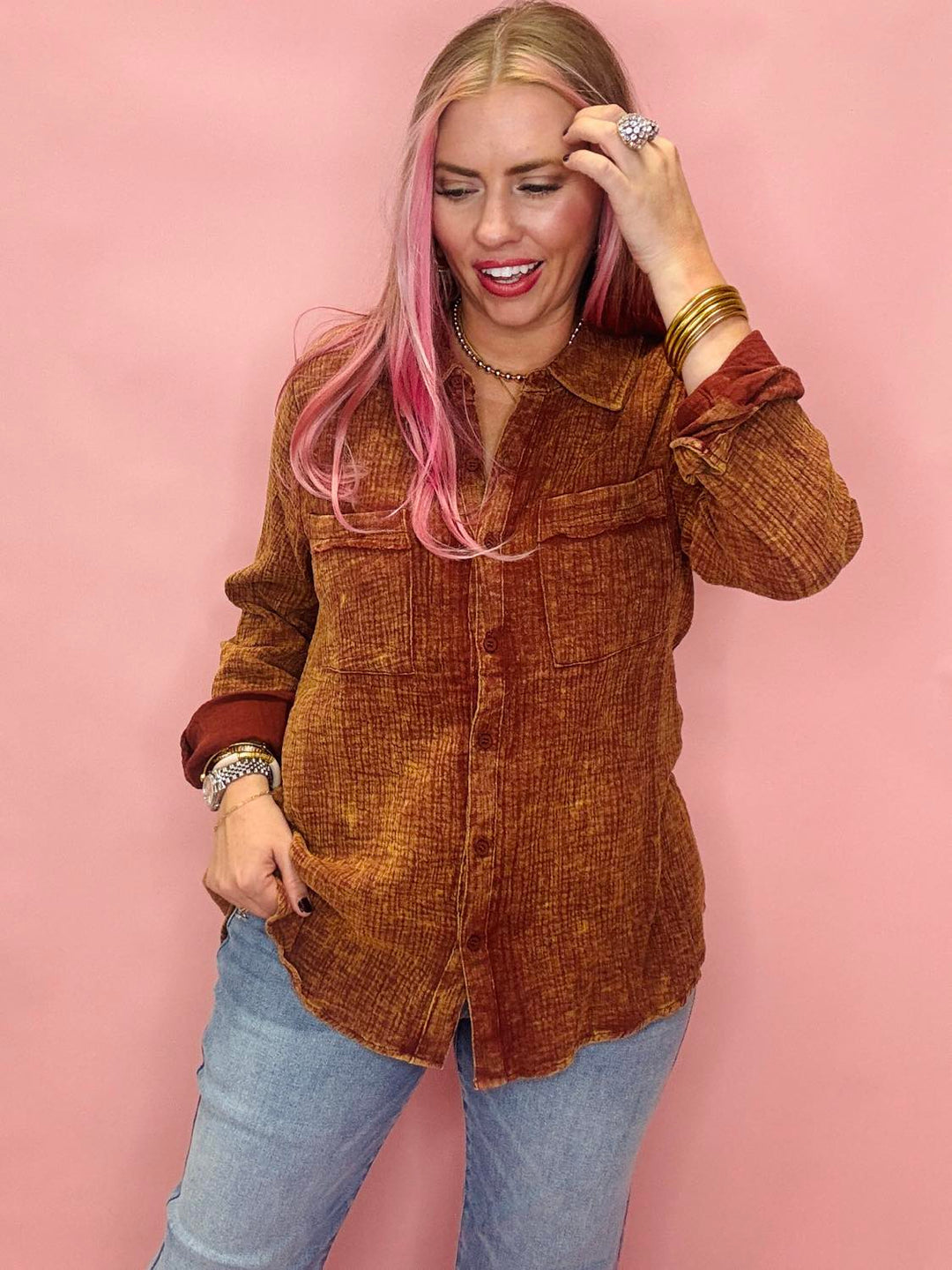 The Luna Button Down Top