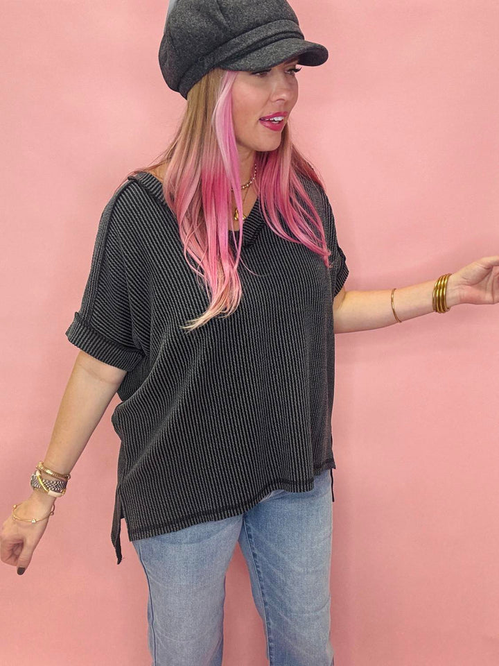 The Brittani Corded Hi-Low Top