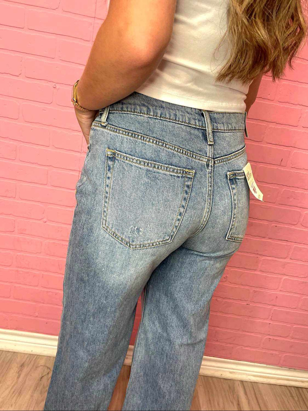 The Catherine Mid-Rise Wide Leg Jeans