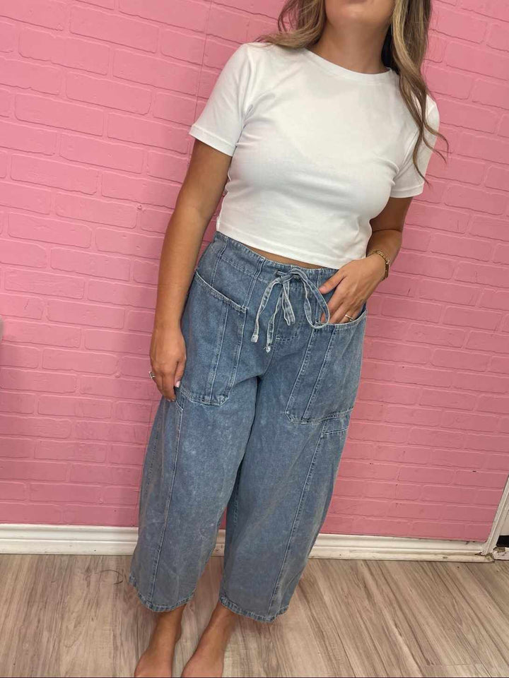 The Evvie Chambray Bottoms