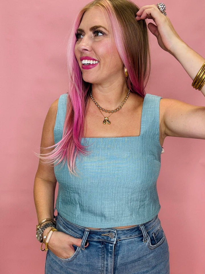 The Jodie Square Neck Crop Top