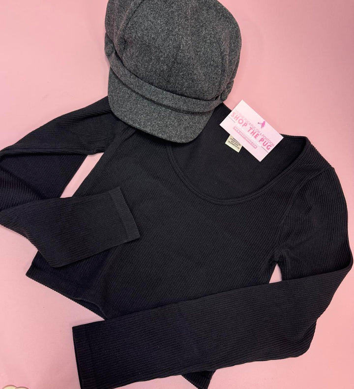 The Easy Does It Casual Fitted Crop Top