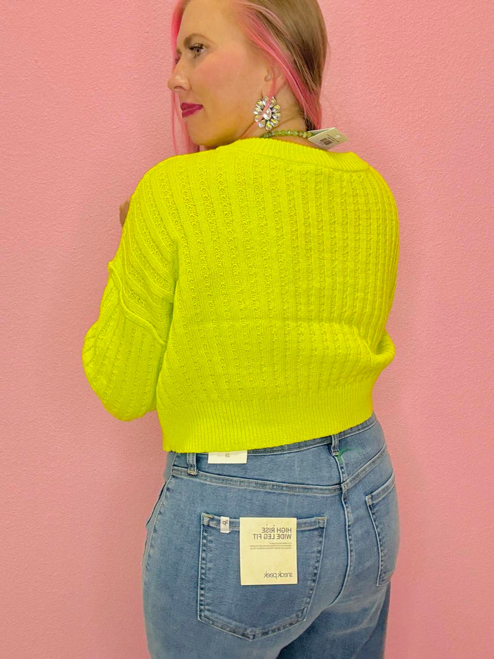 The Bethani Ribbed Crop Sweater