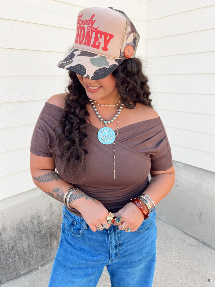 The Whitley Wrap Top
