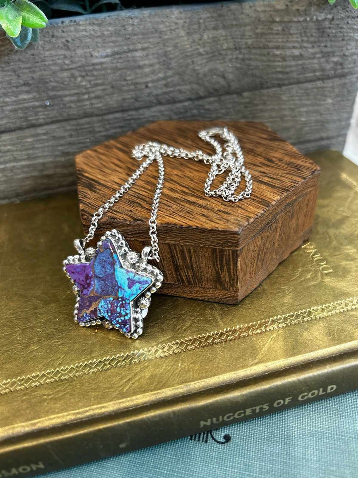 Sterling Silver Purple Mojave Necklace