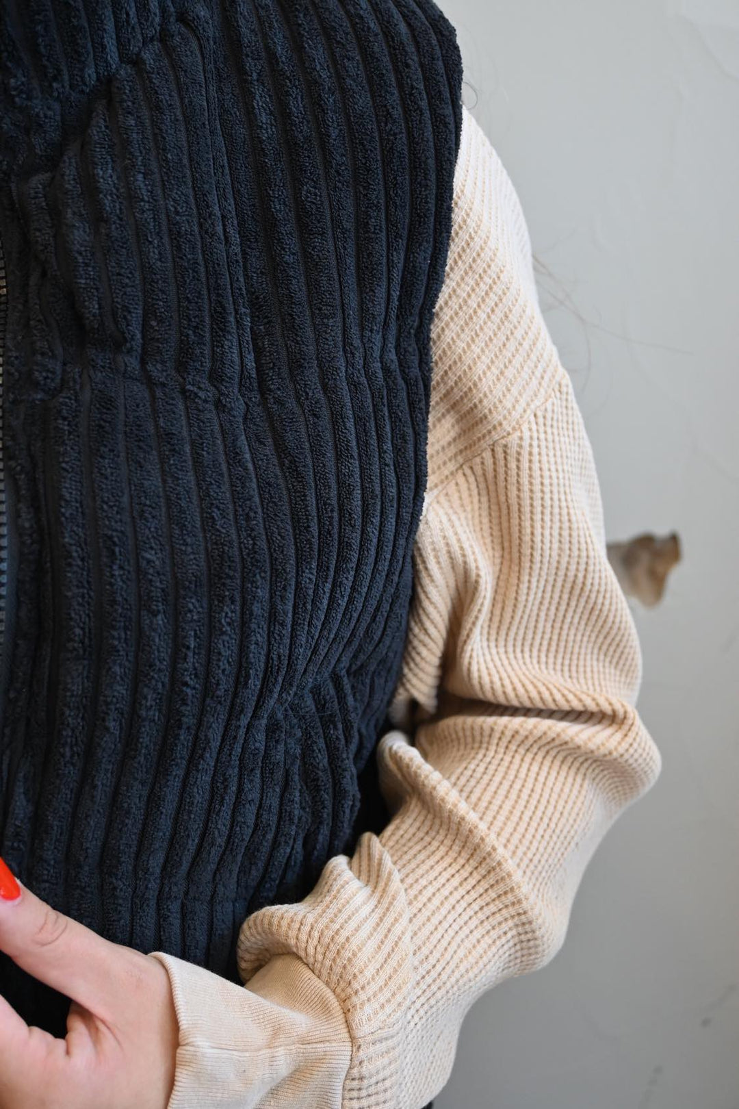 Ashlee Ribbed Puffer Vest