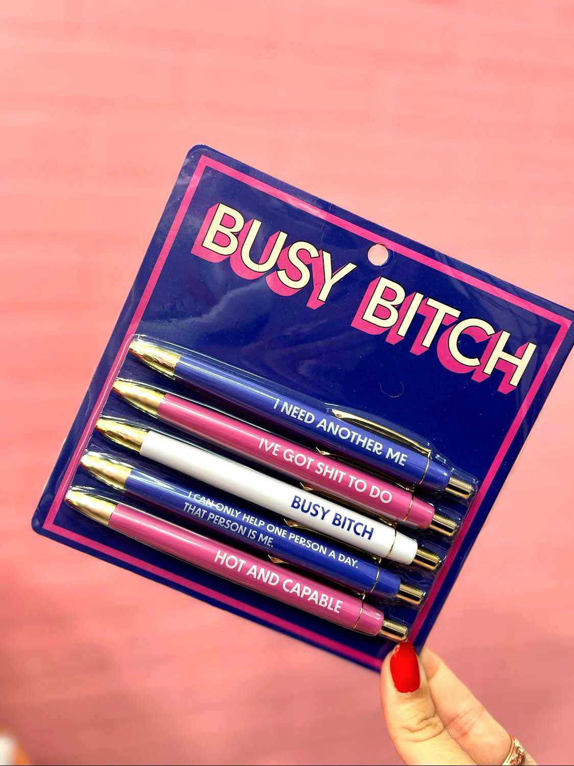 Busy Bitch Pen Set