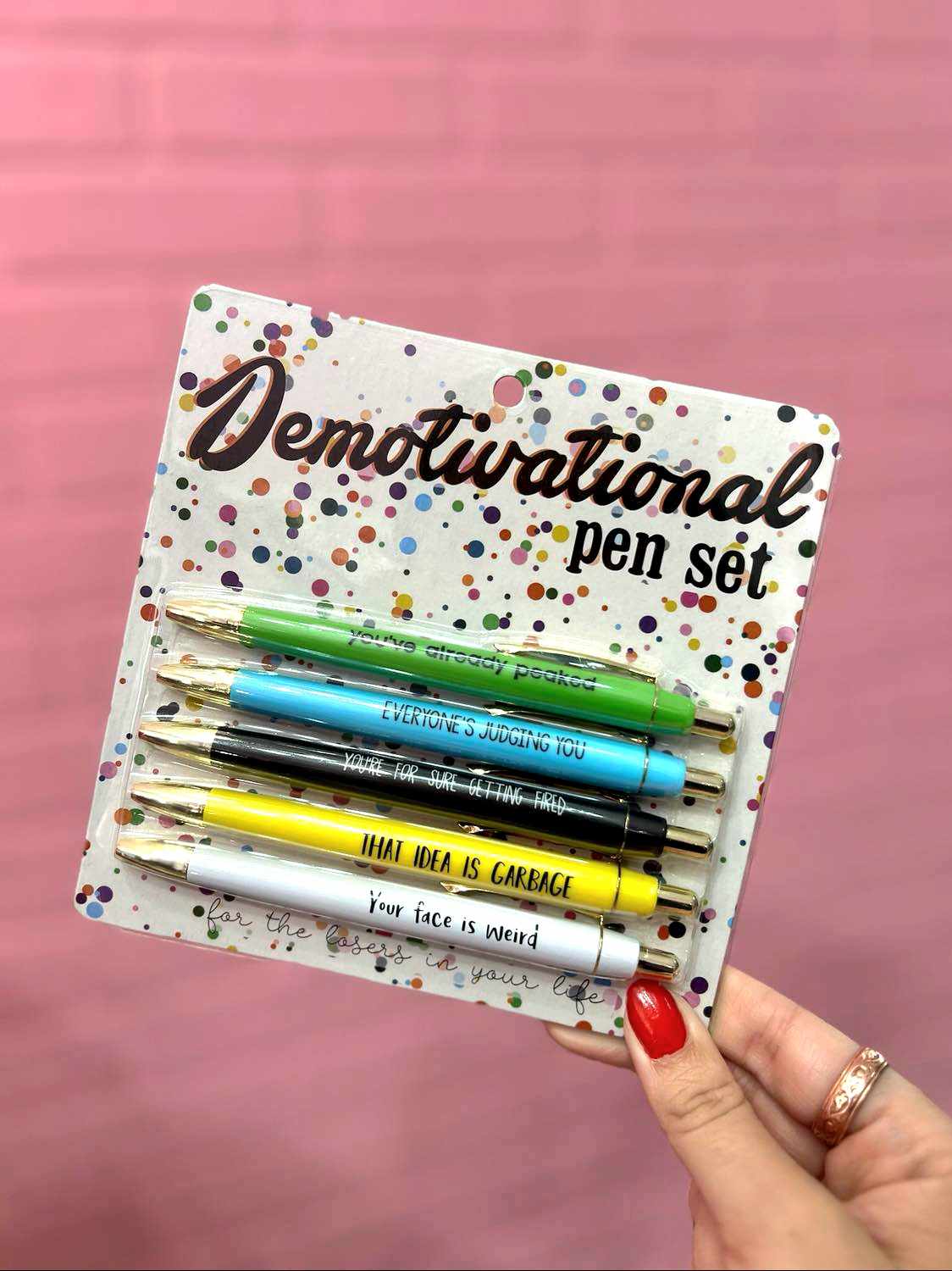 Demotivational Pen Set