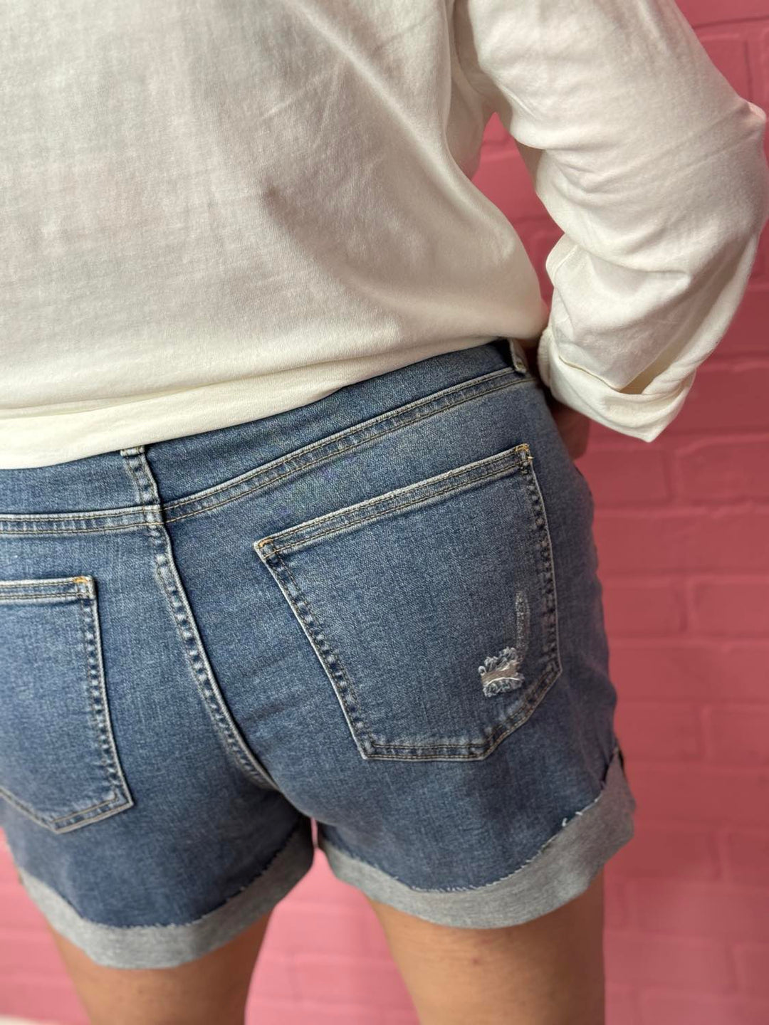 The Dani Plus Denim Shorts