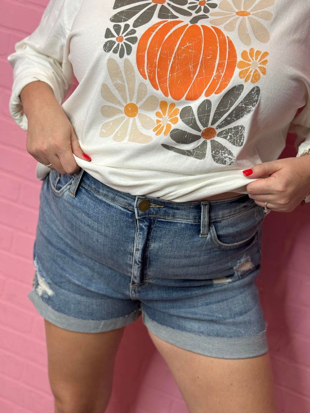 The Dani Plus Denim Shorts