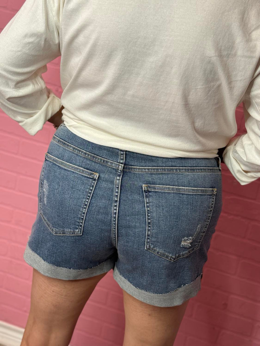 The Dani Plus Denim Shorts