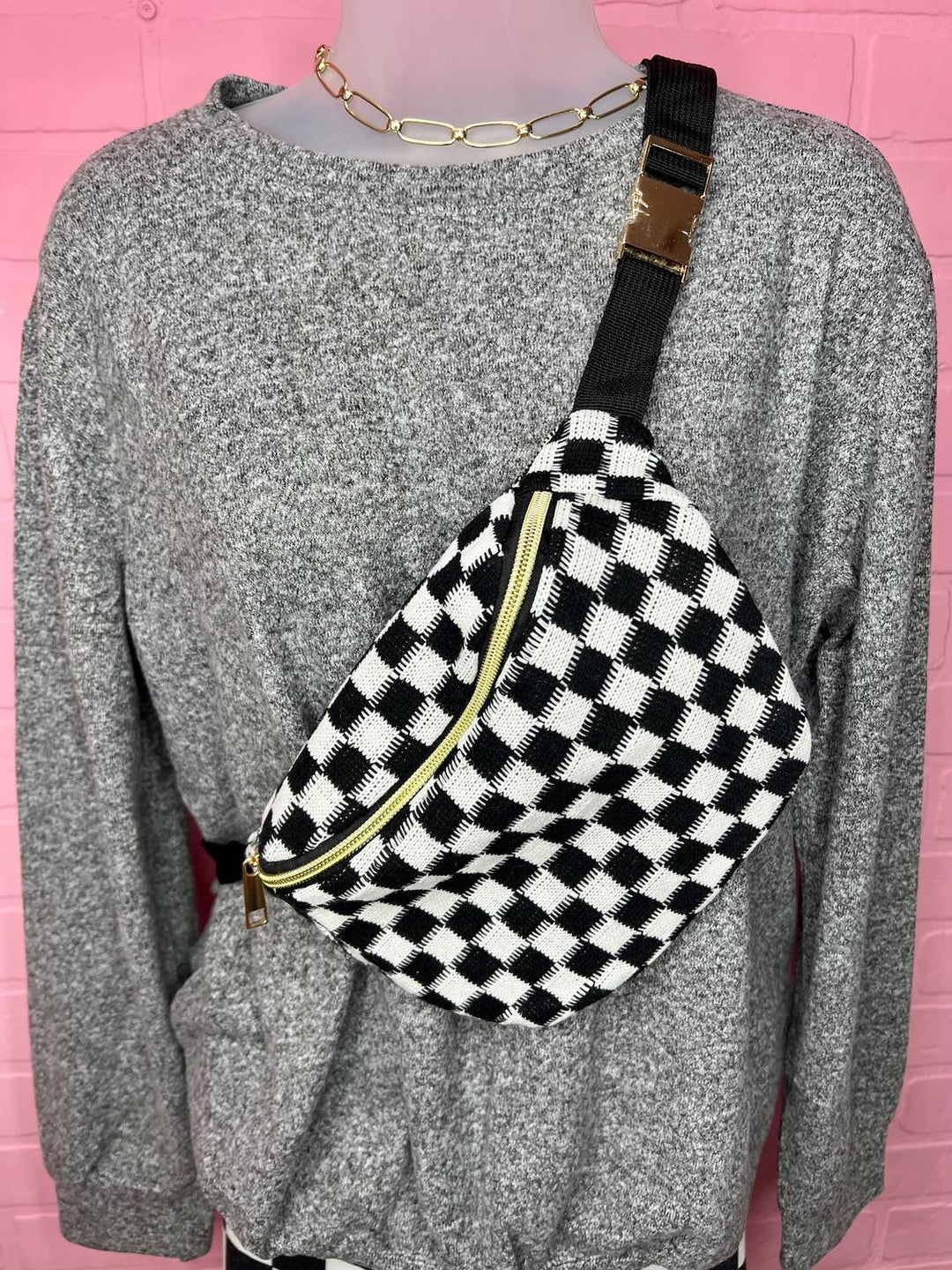 The Favorite Checkered Bum Bag