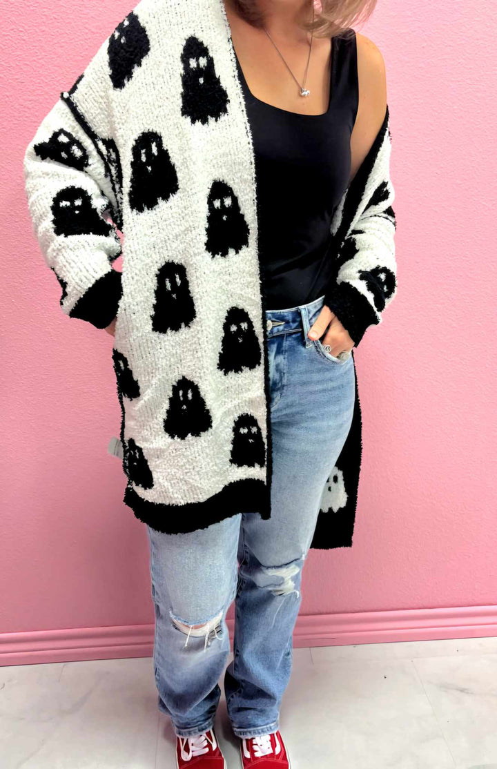Ghost Reversible Cloud Cardigan