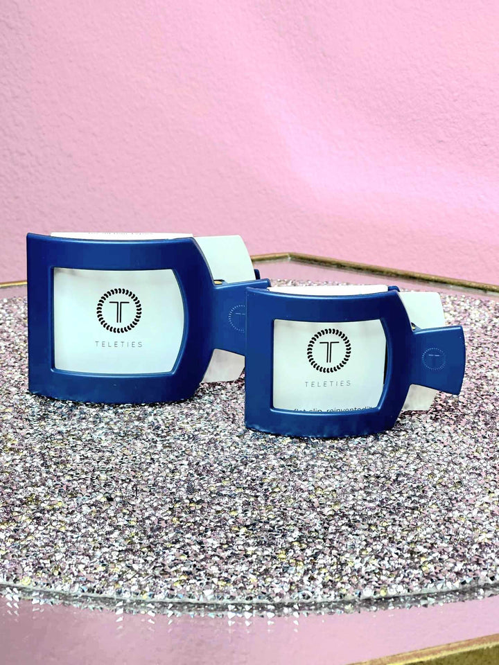 Midnight Rain Flat Square Hair Clip