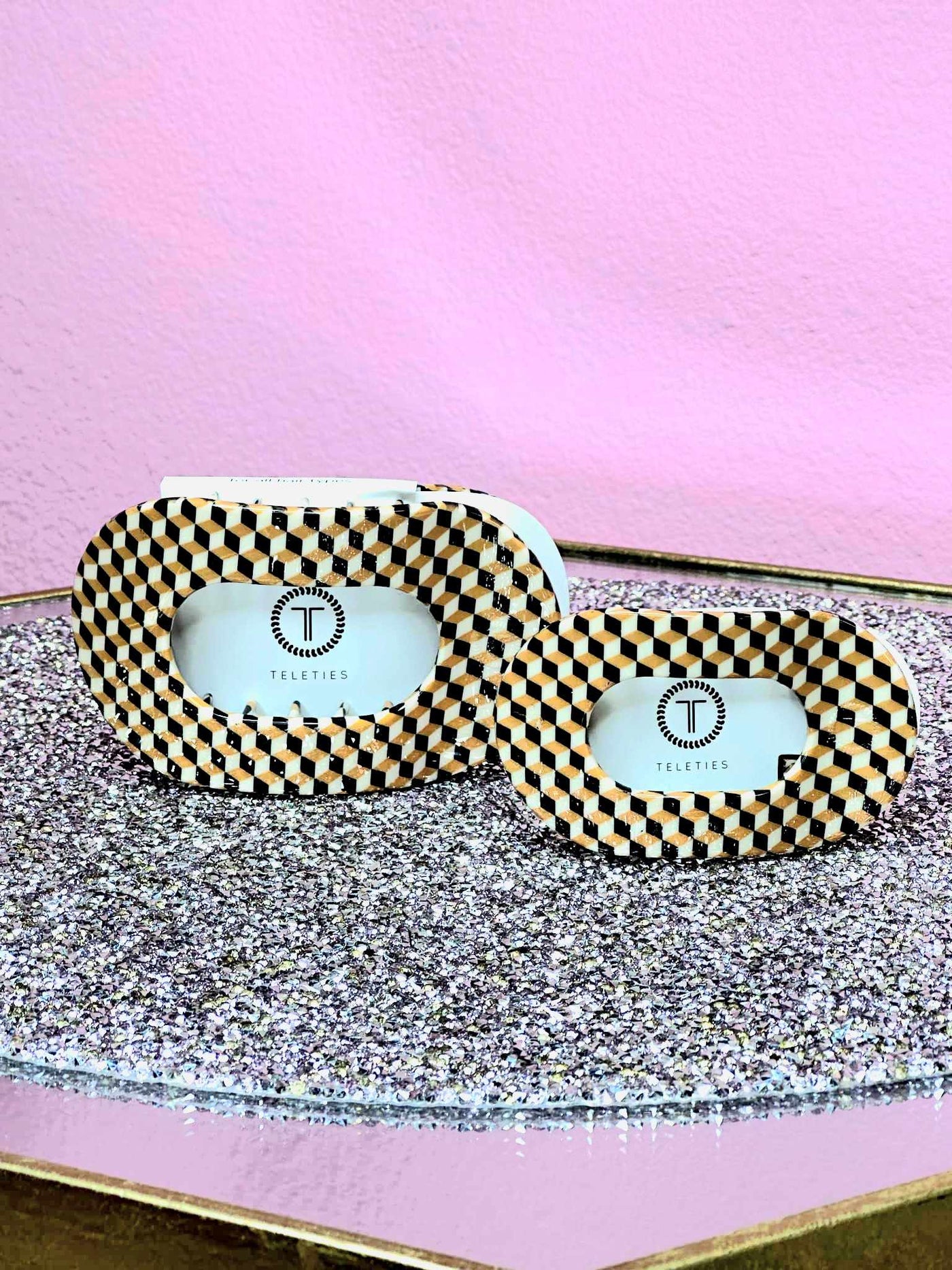 Gone Glamping Flat Round Hair Clip