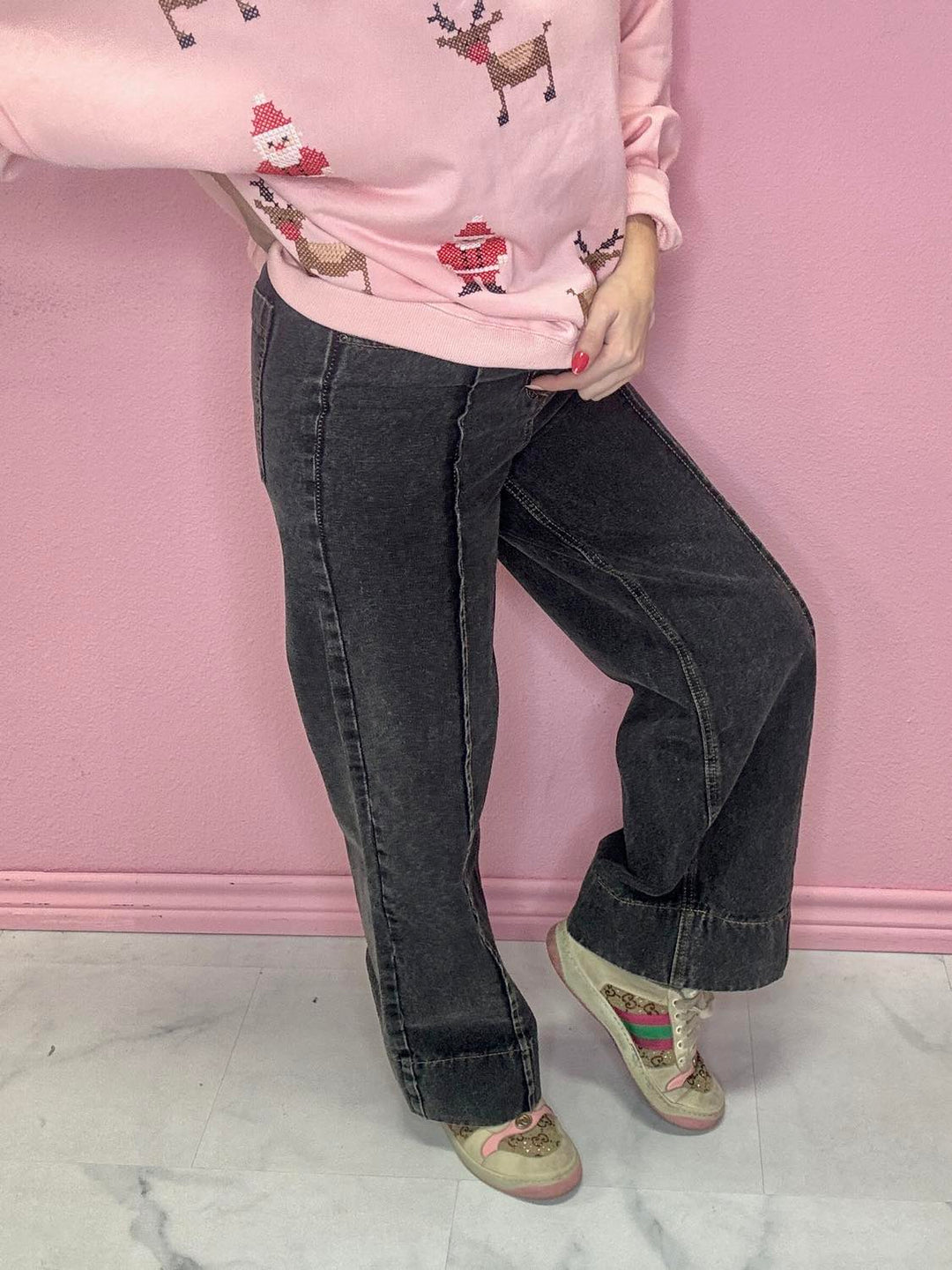 The Bryce Wide Leg Jeans