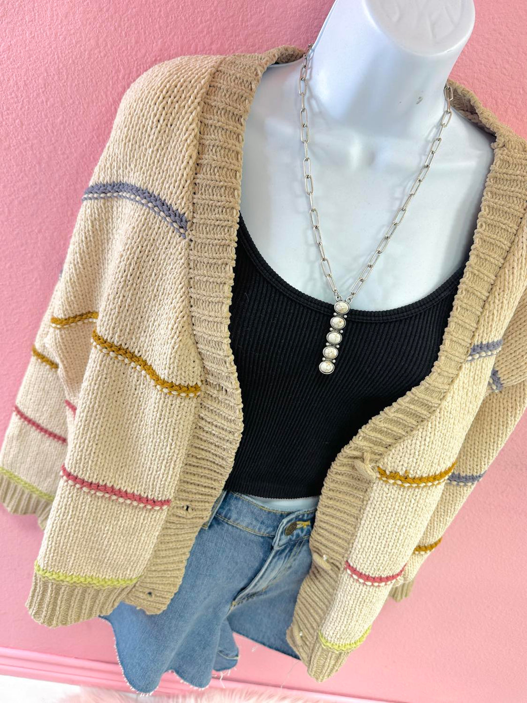 Easy Does It Stripe Cardigan