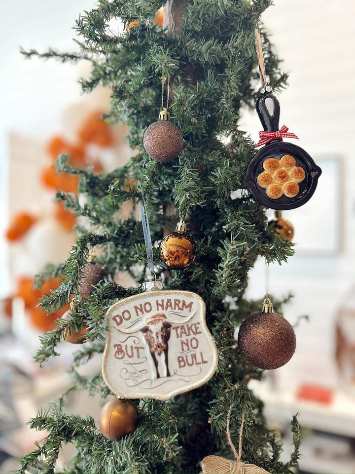 Do No Harm But Take No Bull Ornament