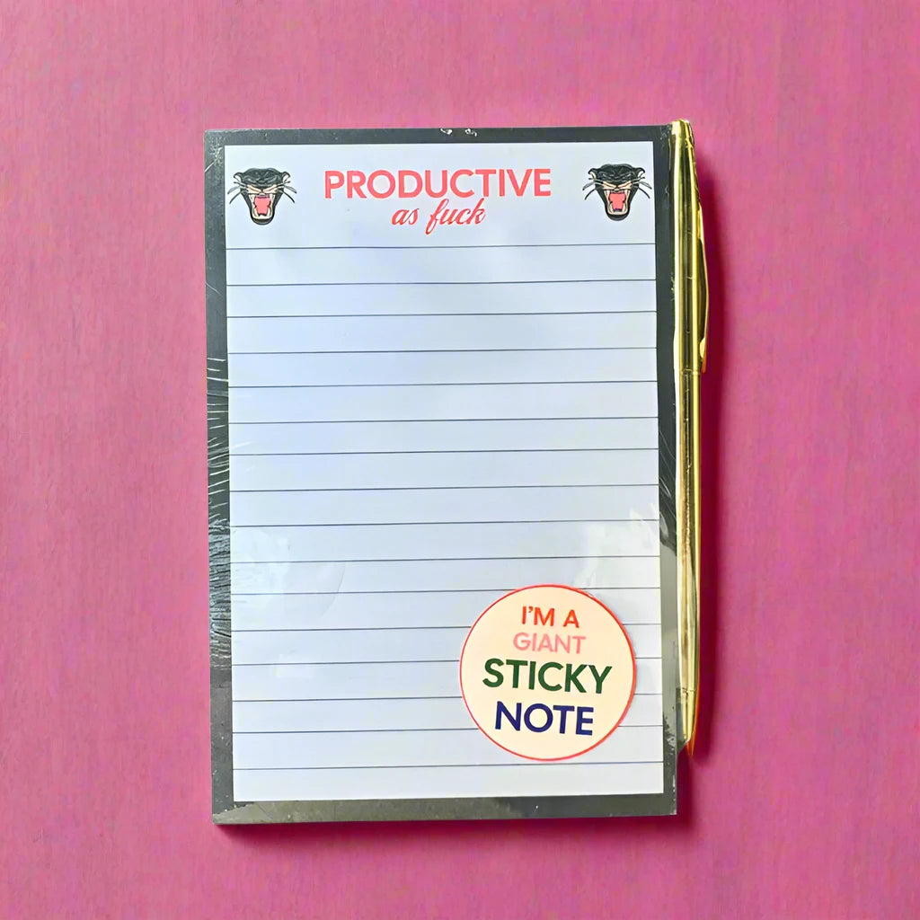 Productive As Fuck Notepad Sticky Note