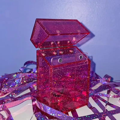 Pink Glitter Cig Case