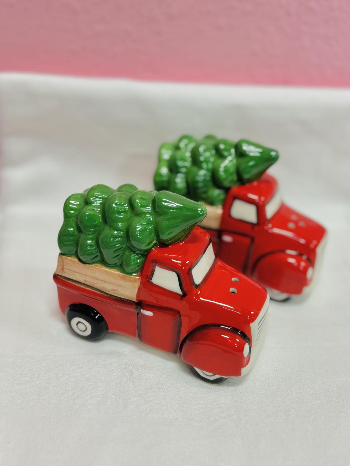 Red Truck Salt & Pepper Shakers