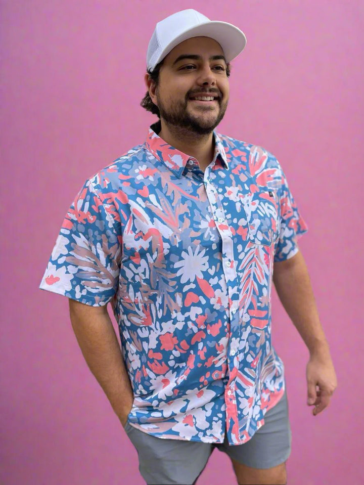Wildflower Men's Polo Button Up
